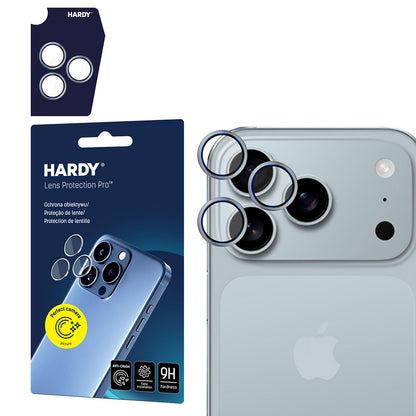 Back Camera Protective Film 3MK Hardy Protection Pro for Apple iPhone 17 Pro Max / 17 Pro, Tempered Glass, Beige