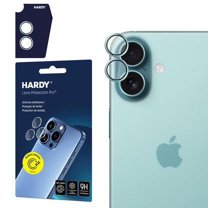 Back Camera Protective Film 3MK Hardy Protection Pro for Apple iPhone 17, Tempered Glass, Green