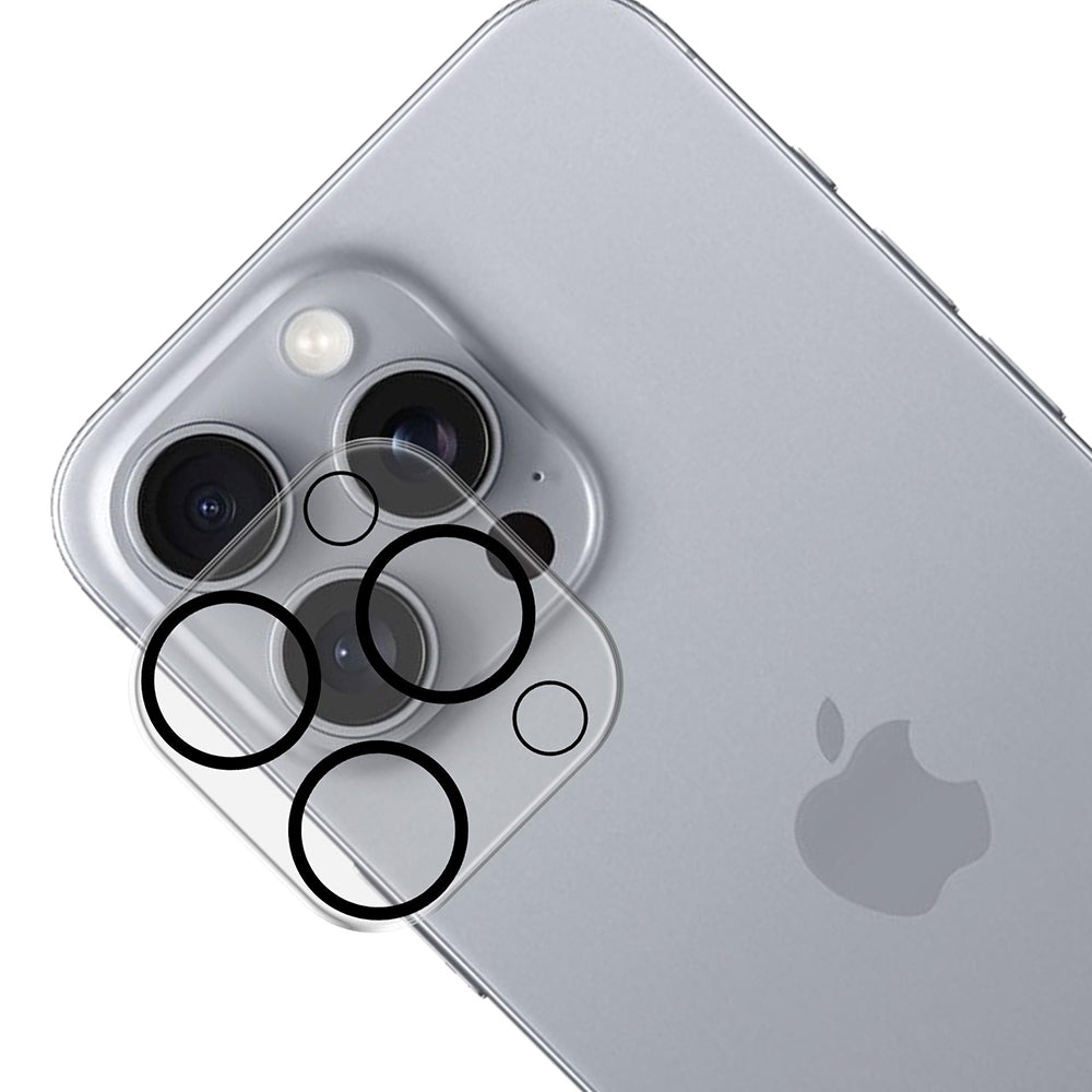 Προστατευτική μεμβράνη κάμερας πίσω 3MK Pro Full Cover για Apple iPhone 16 Pro Max / 16 Pro, Ενισχυμένο γυαλί, Μαύρο