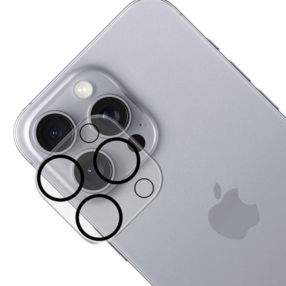 Προστατευτική μεμβράνη κάμερας πίσω 3MK Pro Full Cover για Apple iPhone 16 Pro Max / 16 Pro, Ενισχυμένο γυαλί, Μαύρο