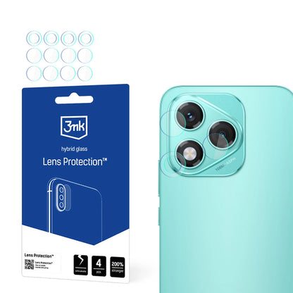 Προστατευτική μεμβράνη πίσω κάμερας 3MK Protection για Honor 400 Lite, ευέλικτο γυαλί, σετ 4 τεμαχίων, διαφανές