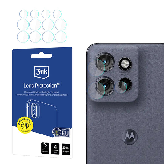 Προστατευτική Μεμβράνη Κάμερας Πίσω 3MK Protection για Motorola Edge 60 Neo, Εύκαμπτο Γυαλί, Σετ 4 τεμαχίων, Διαφανές