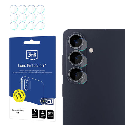 Προστατευτική Μεμβράνη Κάμερας Πίσω 3MK Protection για Samsung Galaxy S26 S942, Ενισχυμένο Γυαλί, Σετ 4 τεμαχίων, Διαφανής