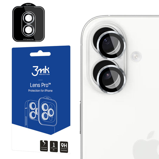 Προστατευτική Μεμβράνη Κάμερας Πίσω 3MK Protection Pro για Apple iPhone 17, Ενισχυμένο Γυαλί, Ασημί