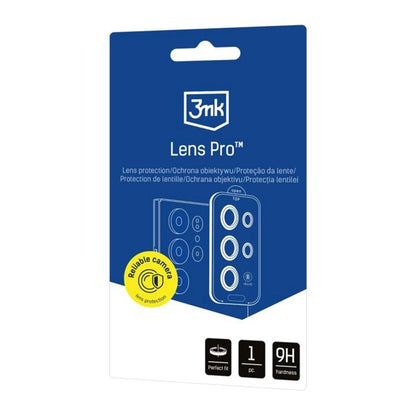 3MK Protection Pro Rear Camera Protective Film for Samsung Galaxy S26 Plus S947, Tempered Glass, Black