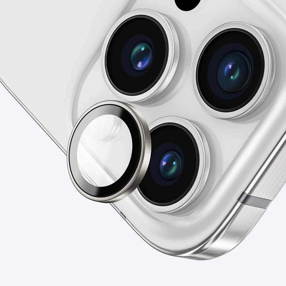 Προστατευτική μεμβράνη πίσω κάμερας Anank AR για Apple iPhone 16 Pro Max / 16 Pro, Ενισχυμένο γυαλί, Ασημί