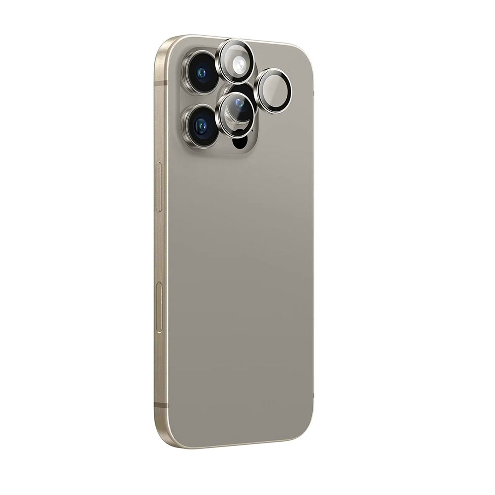 Προστατευτική μεμβράνη πίσω κάμερας Anank AR για Apple iPhone 16 Pro Max / 16 Pro, Ενισχυμένο γυαλί, Μεταλλικό γκρι