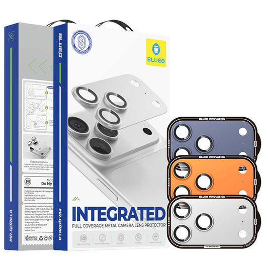 Προστατευτικό κάμερας Blueo Integrated Metal για Apple iPhone 17 Pro, σκληρυμένο γυαλί, πορτοκαλί