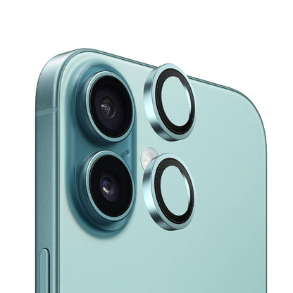 Προστατευτική μεμβράνη για πίσω κάμερα Blueo Metal Frame για Apple iPhone 16 Plus / 16, Ενισχυμένο γυαλί, Πράσινο