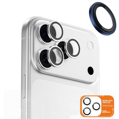 Προστατευτική Μεμβράνη Κάμερας Πίσω Blueo Metal Frame για Apple iPhone 17 Pro Max / 17 Pro, Ενισχυμένο Γυαλί, Μπλε
