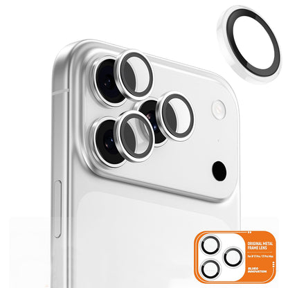 Προστατευτική Μεμβράνη Κάμερας Πίσω Blueo Metal Frame για Apple iPhone 17 Pro Max / 17 Pro, Ενισχυμένο Γυαλί, Διαφανές