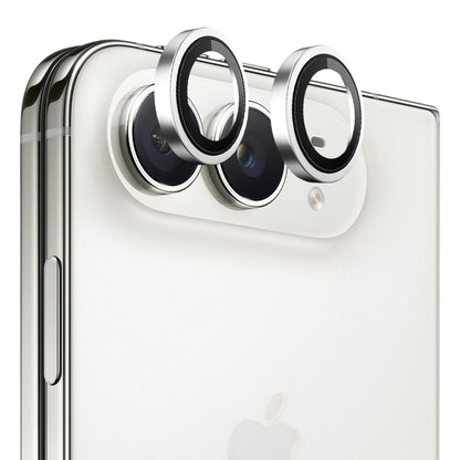 Προστατευτικό κάλυμμα πίσω κάμερας Blueo Metal Frame για Apple iPhone Duo, σκληρυμένο γυαλί, ασημί