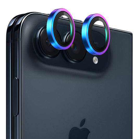 Προστατευτικό κάμερας Blueo Metal Frame για Apple iPhone Duo, σκληρυμένο γυαλί, πολύχρωμο