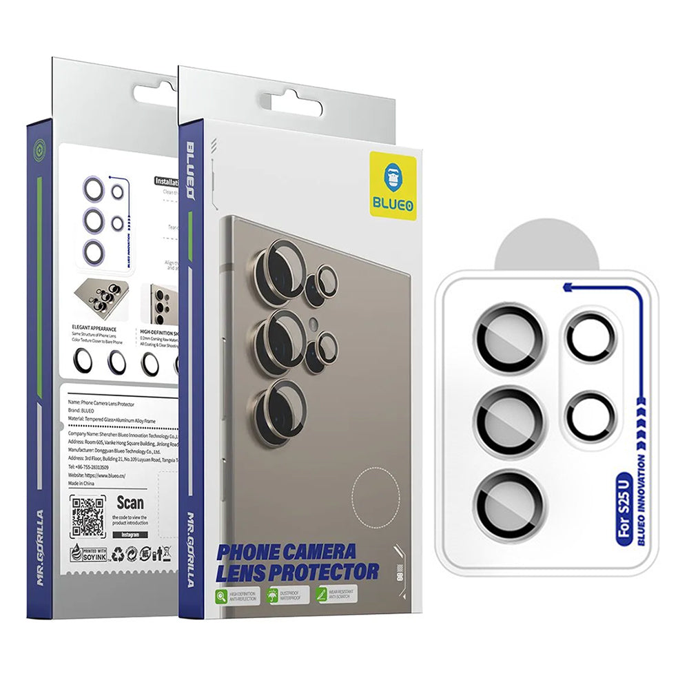 Προστατευτική Μεμβράνη Κάμερας Πίσω Blueo για Samsung Galaxy S26 Ultra S948, Ενισχυμένο Γυαλί, Ασημί