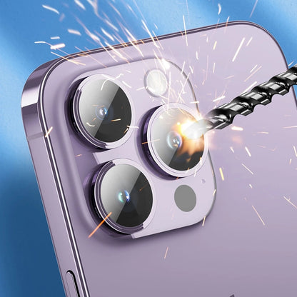Προστατευτική μεμβράνη πίσω κάμερας Blueo Sapphire Crystal για Apple iPhone 14 Pro Max / 14 Pro, Ασφαλισμένο γυαλί, Μωβ