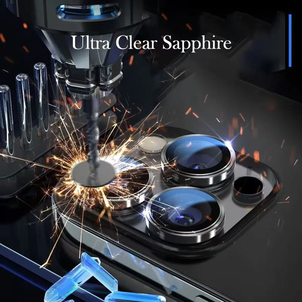 Προστατευτική μεμβράνη πίσω κάμερας Blueo Sapphire Crystal για Apple iPhone 14 Pro Max / 14 Pro, Ασφαλισμένο γυαλί, Μωβ