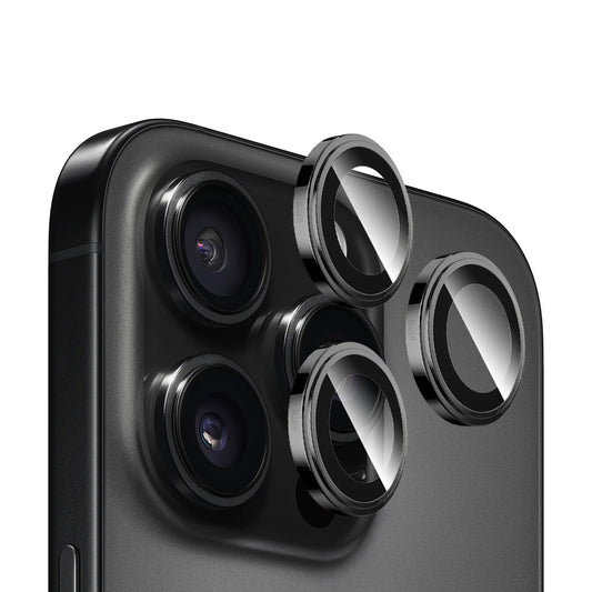 Προστατευτική μεμβράνη πίσω κάμερας Blueo Sapphire Crystal για Apple iPhone 16 Pro Max / 16 Pro, Ασφαλισμένο γυαλί, Μαύρο
