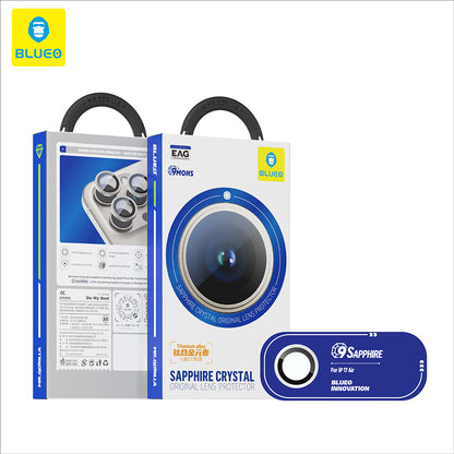 Προστατευτική Μεμβράνη Κάμερας Πίσω Blueo Sapphire Crystal για Apple iPhone 17 Air, Ενισχυμένο Γυαλί, Ασημί