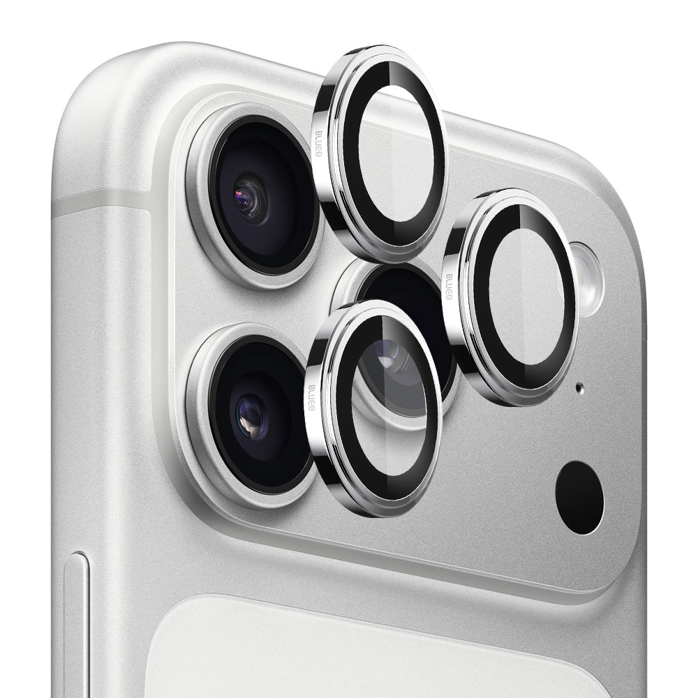 Προστατευτική Μεμβράνη Κάμερας Πίσω Blueo Sapphire Crystal για Apple iPhone 17 Pro Max / 17 Pro, Ενισχυμένο Γυαλί, Ασημί