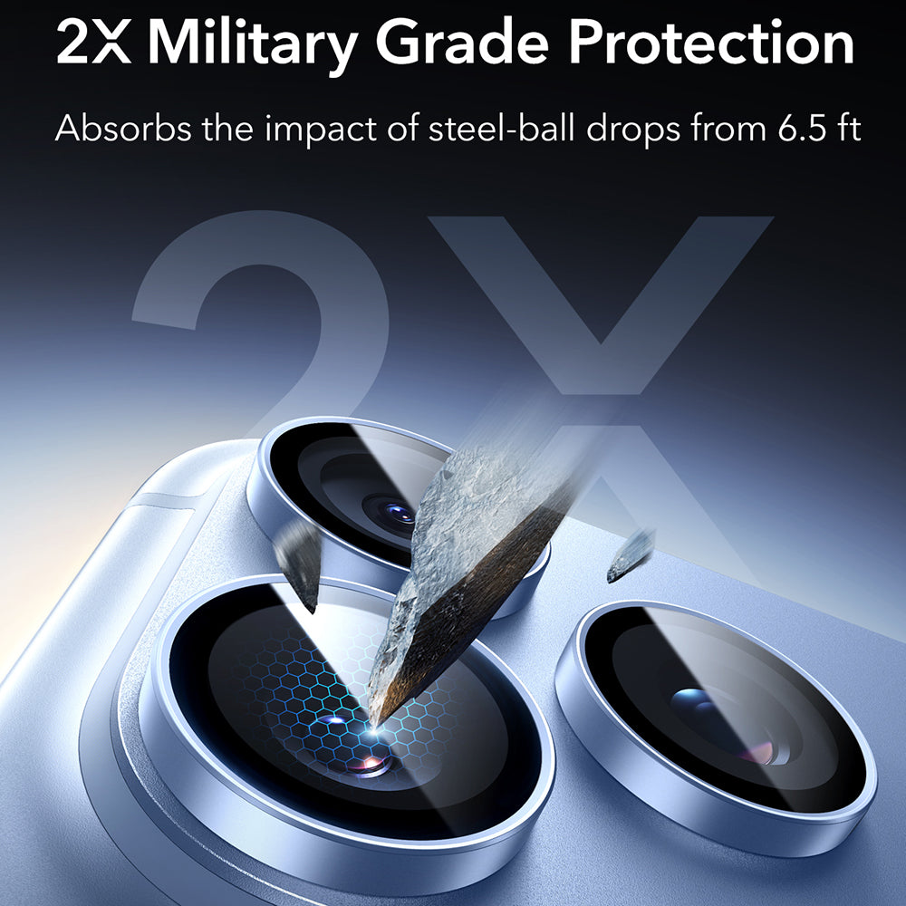 ESR Armorite Rear Camera Protective Film for Apple iPhone 18 Pro / 18 Pro Max, Tempered Glass, Blue