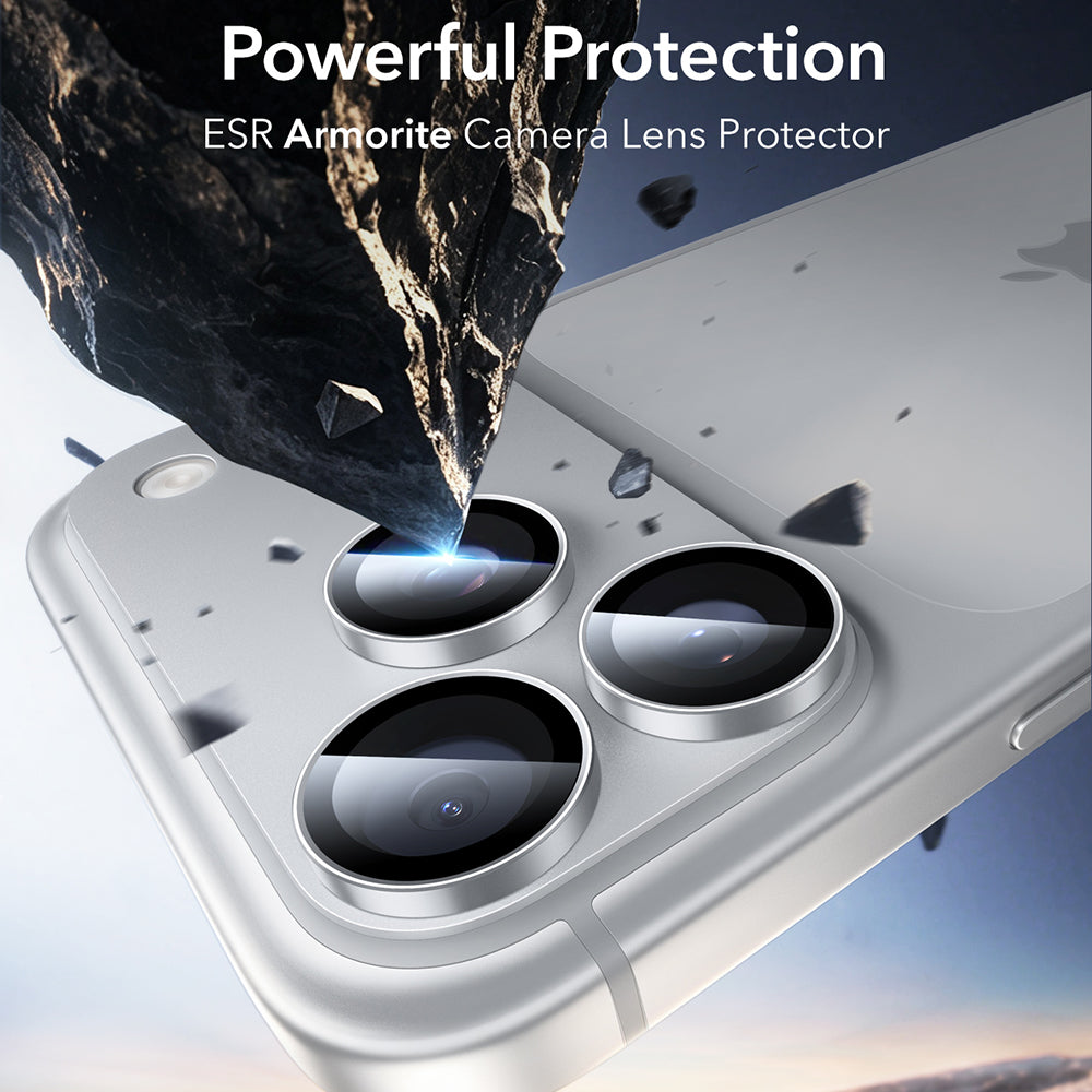 ESR Armorite Rear Camera Protective Film for Apple iPhone 18 Pro / 18 Pro Max, Tempered Glass, Silver