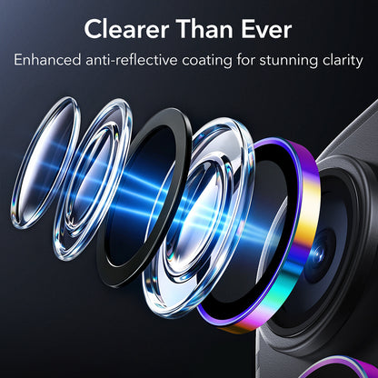 ESR Armorite Rear Camera Protective Film for Apple iPhone 18 Pro / 18 Pro Max, Tempered Glass, Multicolor