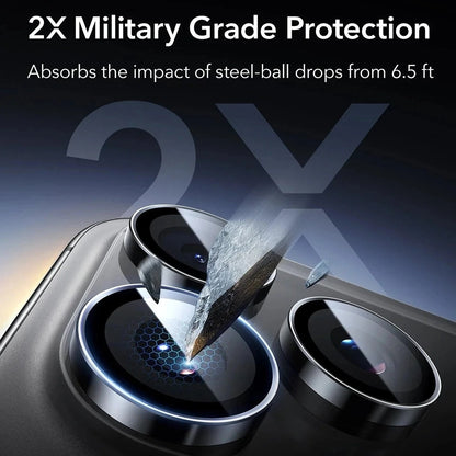 ESR Armorite Rear Camera Protective Film for Apple iPhone 18 Pro / 18 Pro Max, Tempered Glass, Black