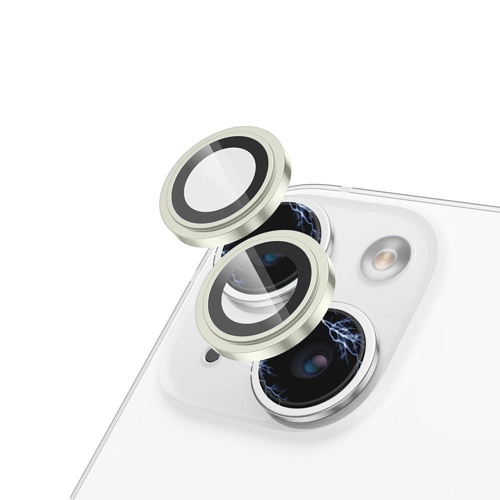 Προστατευτική μεμβράνη πίσω κάμερας Lito S+ για Apple iPhone 15 Plus / 15, Ασφαλισμένο γυαλί, Κίτρινο