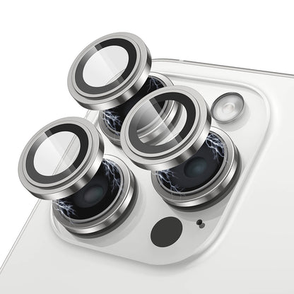 Προστατευτική μεμβράνη πίσω κάμερας Lito S+ για Apple iPhone 15 Pro Max / 15 Pro, Ασφαλισμένο γυαλί, Ασημί
