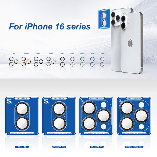 Προστατευτική μεμβράνη πίσω κάμερας Lito S+ για Apple iPhone 16 Pro Max / 16 Pro, Ασφαλισμένο γυαλί, Ασημί