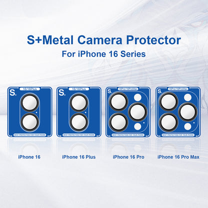 Προστατευτική μεμβράνη πίσω κάμερας Lito S+ για Apple iPhone 16 Pro Max / 16 Pro, Ασφαλισμένο γυαλί, Ασημί