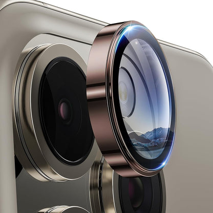 Προστατευτική μεμβράνη πίσω κάμερας Lito S+ για Apple iPhone 16 Pro Max / 16 Pro, Ασφαλισμένο γυαλί, Μπρονζέ