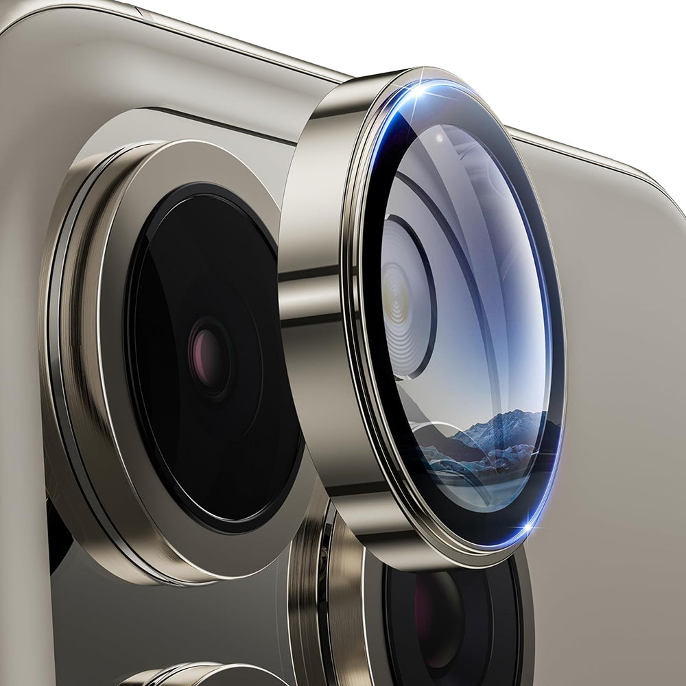 Προστατευτική μεμβράνη πίσω κάμερας Lito S+ για Apple iPhone 16 Pro Max / 16 Pro, Ασφαλισμένο γυαλί, Μεταλλικό γκρι