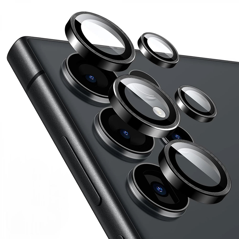 Προστατευτική μεμβράνη πίσω κάμερας Lito S+ για Samsung Galaxy S25 Ultra S938, Ασφαλισμένο γυαλί, Μαύρο