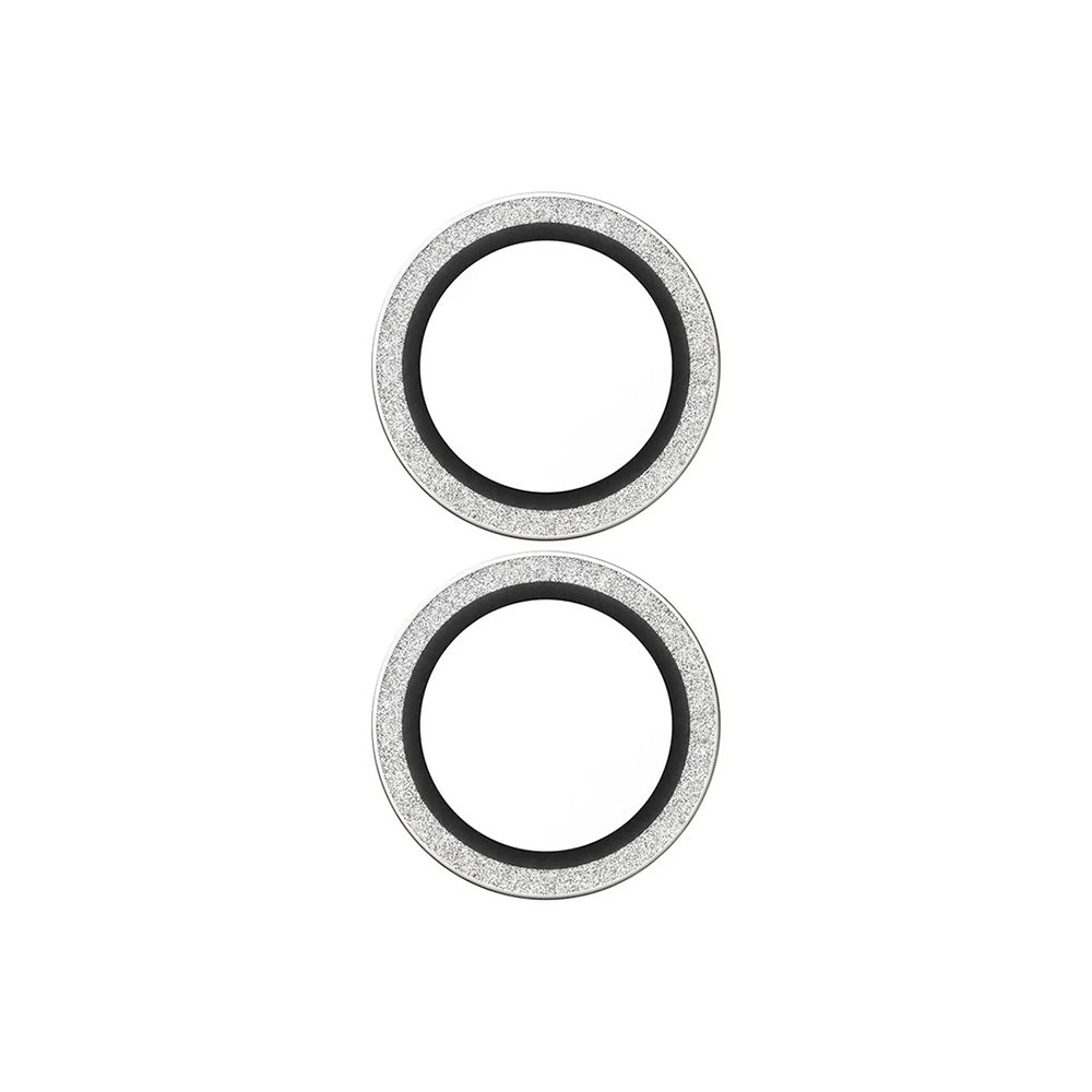 Προστατευτική Μεμβράνη Κάμερας Πίσω PanzerGlass Hoops Glitter για Apple iPhone 17 / 16 Plus / 16, Ενισχυμένο Γυαλί, Ασημί