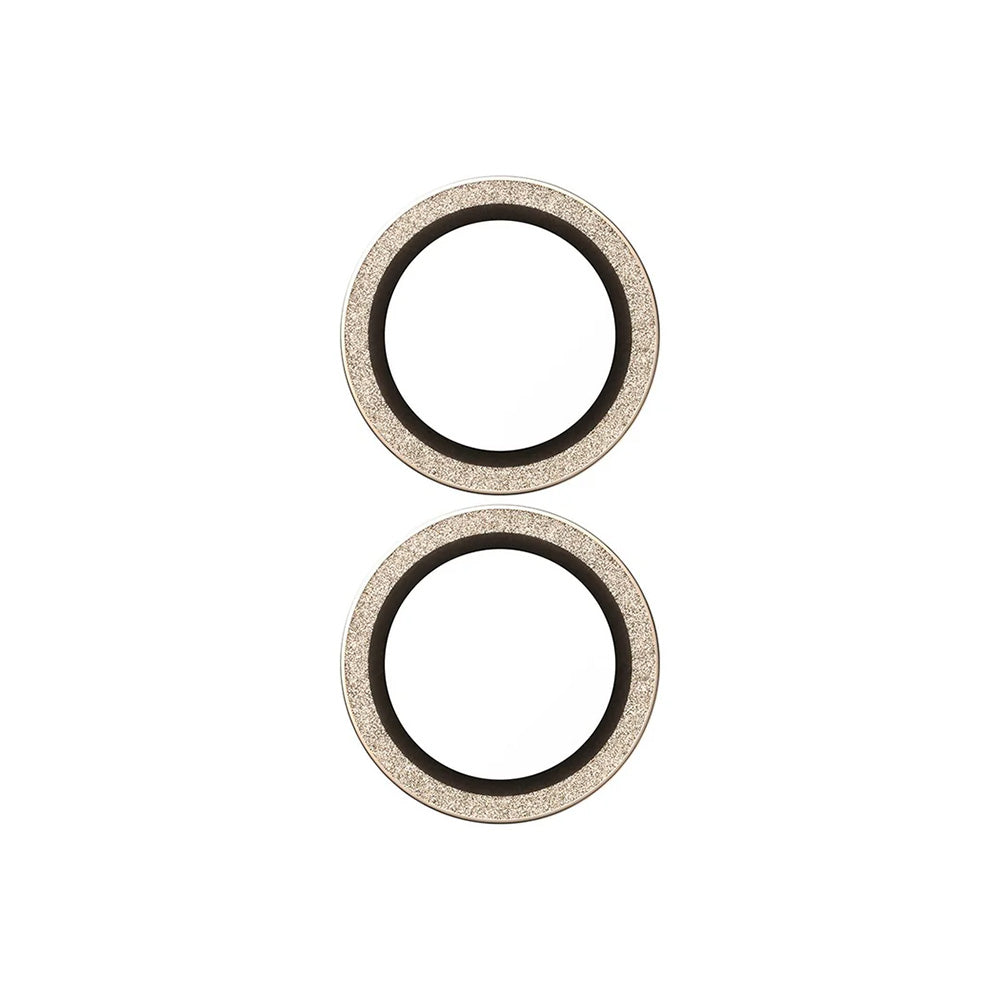 Προστατευτική Μεμβράνη Κάμερας Πίσω PanzerGlass Hoops Glitter για Apple iPhone 17 / 16 Plus / 16, Ενισχυμένο Γυαλί, Χρυσή