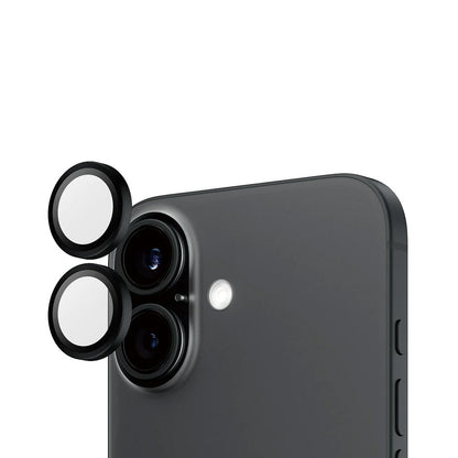 Προστατευτική Μεμβράνη Κάμερας Πίσω PanzerGlass Hoops για Apple iPhone 16 Plus / 16, Ενισχυμένο Γυαλί, Μαύρη