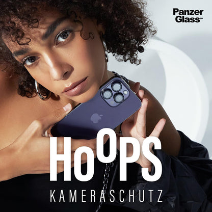 Προστατευτική Μεμβράνη Κάμερας Πίσω PanzerGlass Hoops για Apple iPhone 16 Pro Max / 16 Pro, Ενισχυμένο Γυαλί, Μαύρη