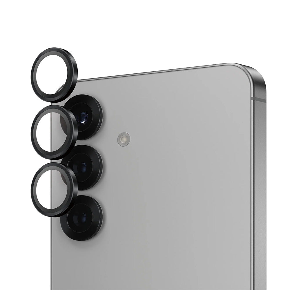 Προστατευτική Μεμβράνη Κάμερας Πίσω PanzerGlass Hoops για Samsung Galaxy S25 S931, Ενισχυμένο Γυαλί, Μαύρη