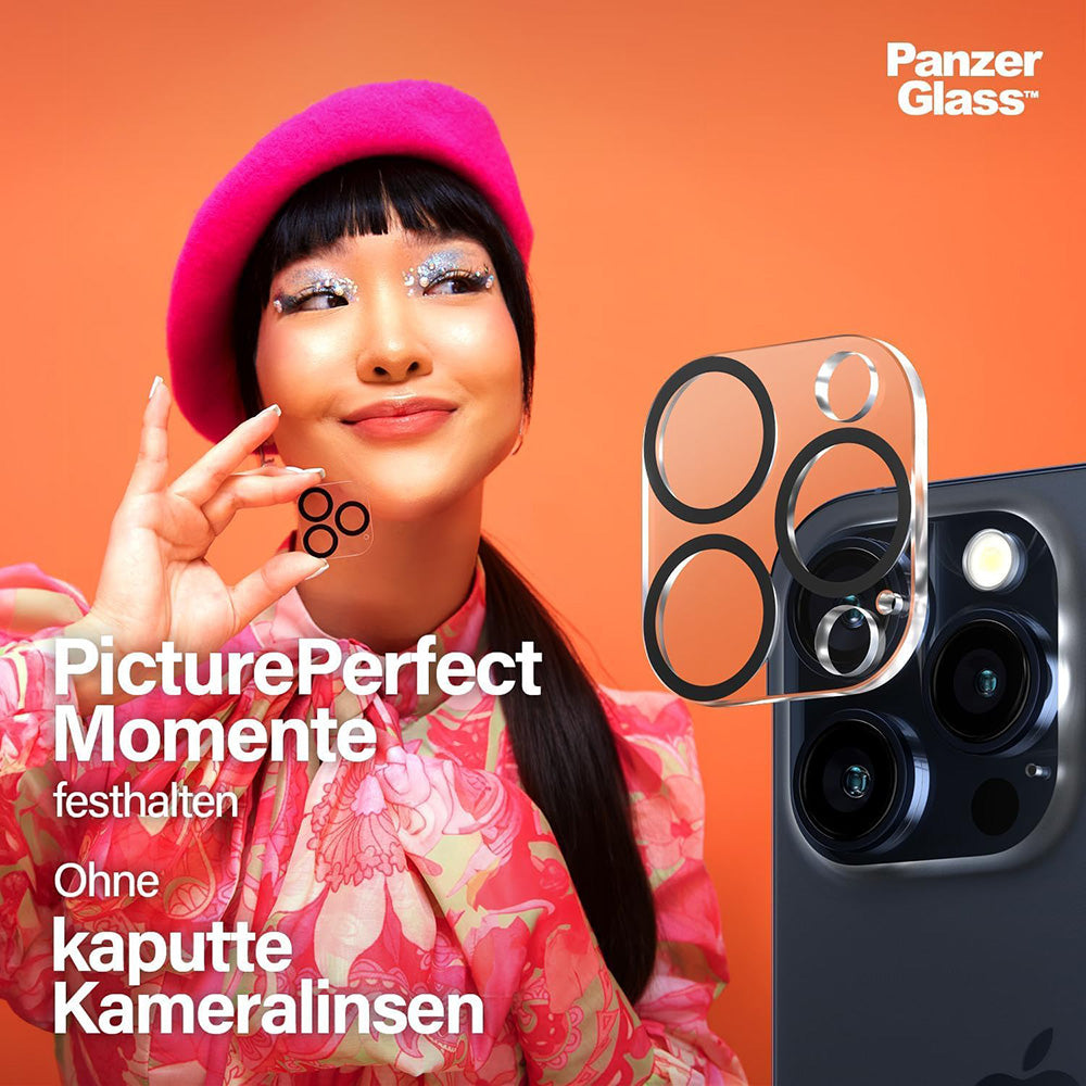 Προστατευτική Μεμβράνη Κάμερας Πίσω PanzerGlass PicturePerfect για Apple iPhone 16 Pro Max / 16 Pro, Ενισχυμένο Γυαλί, Διαφανές