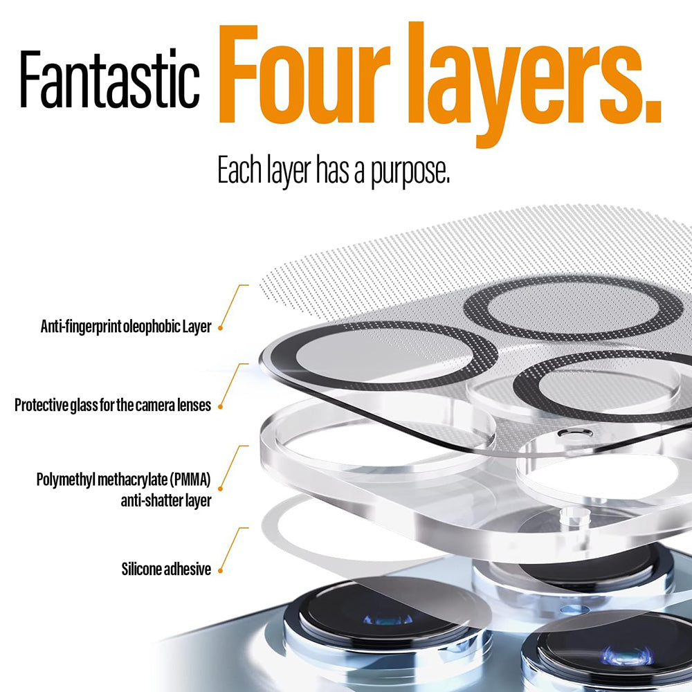 Προστατευτική Μεμβράνη Κάμερας Πίσω PanzerGlass PicturePerfect για Apple iPhone 17 Pro, Ενισχυμένο Γυαλί, Διαφανές