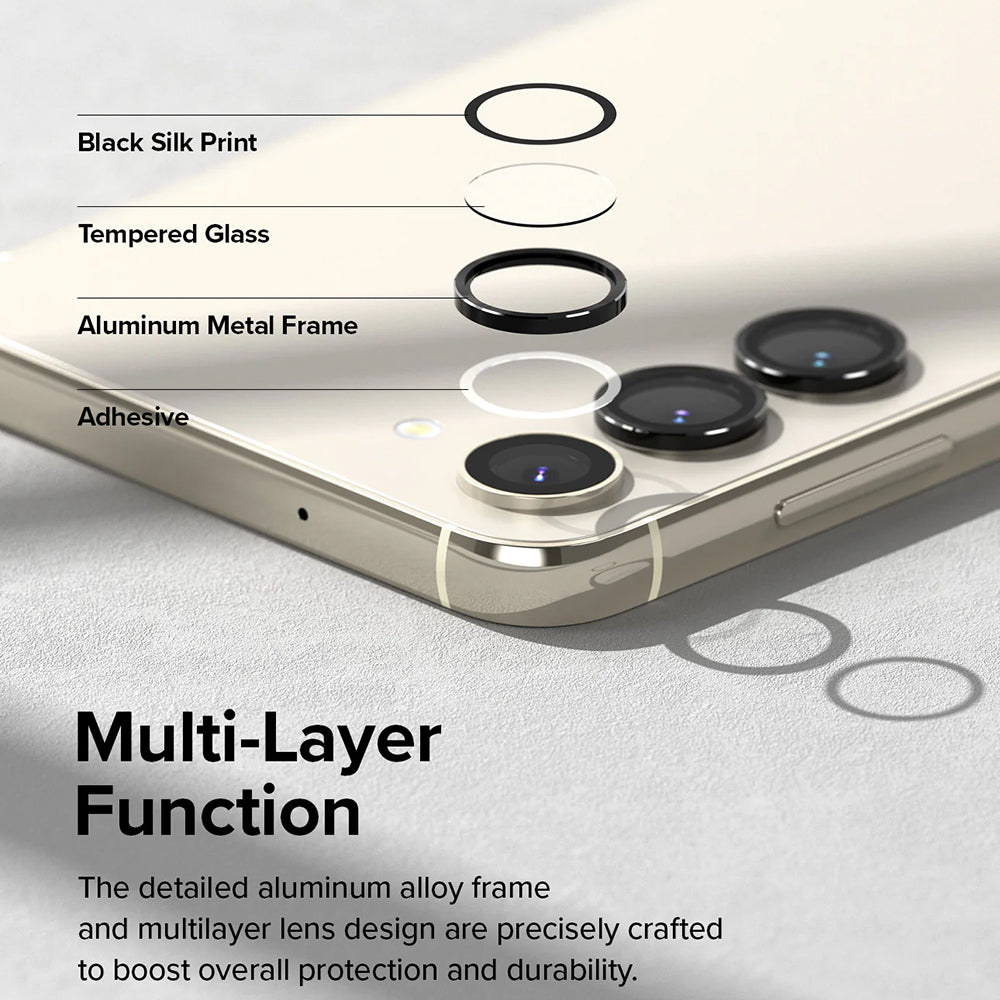 Προστατευτική Μεμβράνη Κάμερας Πίσω Ringke για Samsung Galaxy S23+ S916 / S23 S911, Ενισχυμένο Γυαλί, Μαύρη