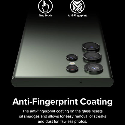 Προστατευτική Μεμβράνη Κάμερας Πίσω Ringke για Samsung Galaxy S23 Ultra S918, Ενισχυμένο Γυαλί, Μαύρη