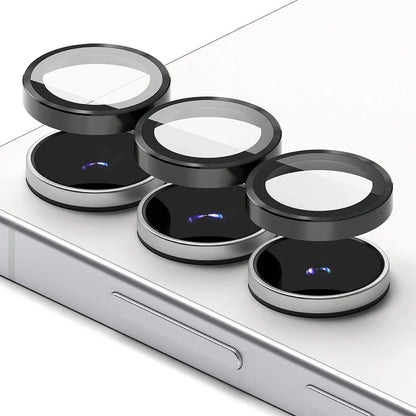 Προστατευτική μεμβράνη πίσω κάμερας Ringke για Samsung Galaxy S25 FE, ασφαλισμένο γυαλί, σετ 2 τεμαχίων, μαύρο