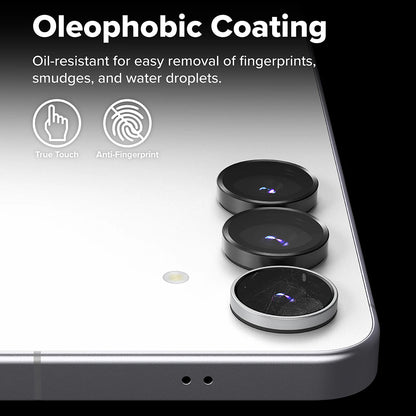 Προστατευτική μεμβράνη πίσω κάμερας Ringke για Samsung Galaxy S25 FE, ασφαλισμένο γυαλί, σετ 2 τεμαχίων, μαύρο