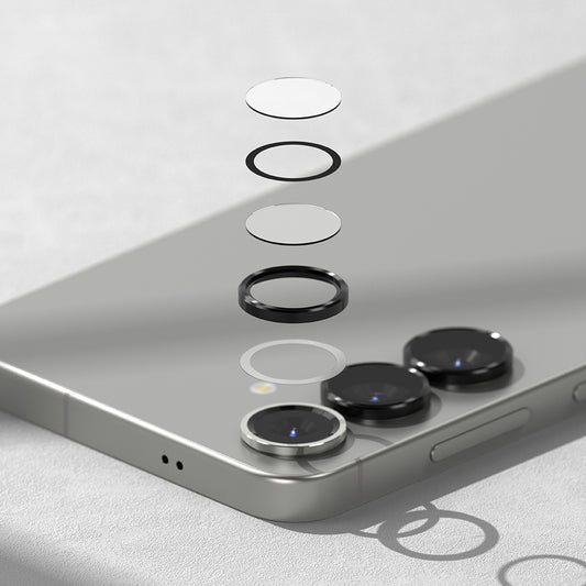 Προστατευτική Μεμβράνη Κάμερας Πίσω Ringke για Samsung Galaxy S25 S931, Ενισχυμένο Γυαλί, Μαύρη