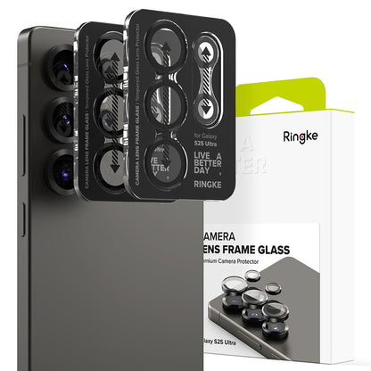 Προστατευτική Μεμβράνη Κάμερας Πίσω Ringke για Samsung Galaxy S25 Ultra S938, Ενισχυμένο Γυαλί, Μαύρη