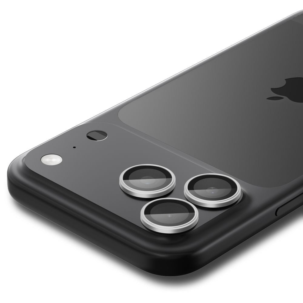 Προστατευτική Μεμβράνη Κάμερας Πίσω Spigen GlastR EZ FIT Optik Pro για Apple iPhone 17 Pro Max / 17 Pro, Ενισχυμένο Γυαλί, Σετ 2 τεμαχίων, Ασημί