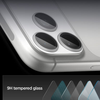 Προστατευτική Μεμβράνη Κάμερας Πίσω Spigen GlastR EZ FIT Optik Pro XL για Apple iPhone 17 Pro Max, Ενισχυμένο Γυαλί, Ασημί AGL10652