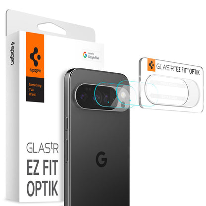Spigen GlastR Optik Rear Camera Protective Film for Google Pixel 10 Pro, Tempered Glass, Set of 2 Pieces, Transparent AGL09662